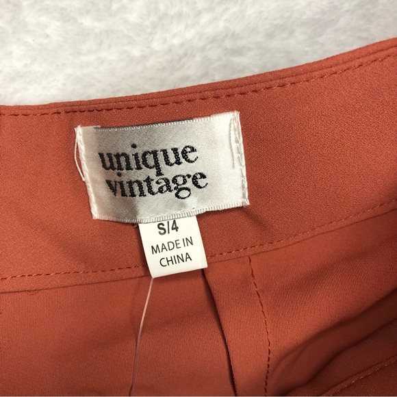 NWT Unique Vintage Rust Red Sweeney Sailor Shorts - Picture 4 of 5